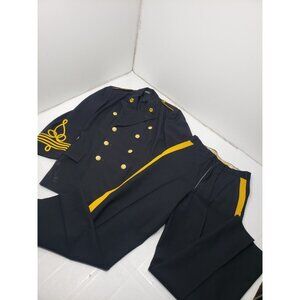 Vintage Craddock Sanforized Choir Marching Band Uniform Jacket Pants Black